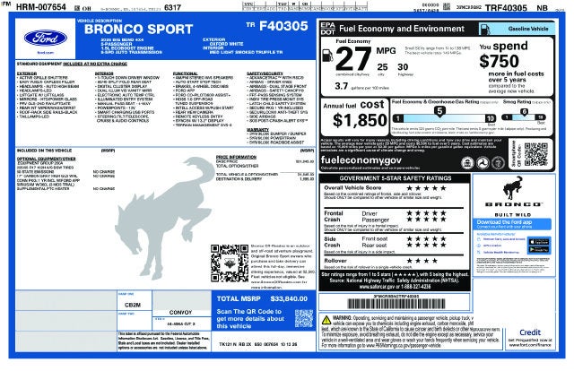 2026 Ford Bronco Sport Big Bend IN-TRANSIT