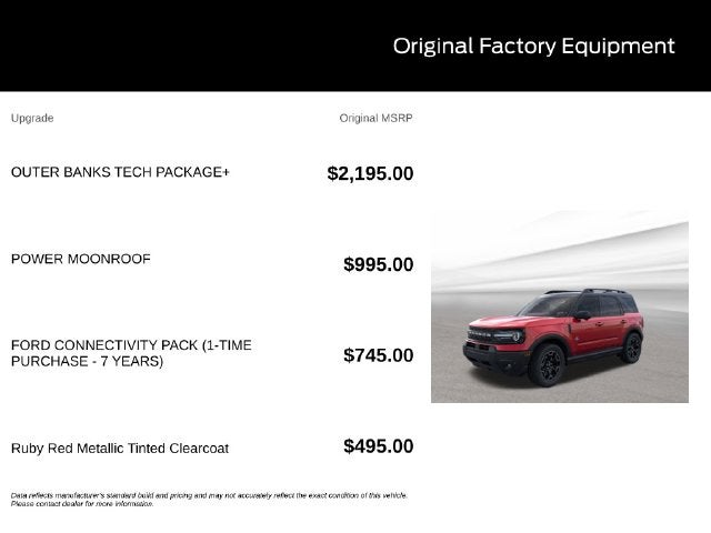 2026 Ford Bronco Sport Outer Banks