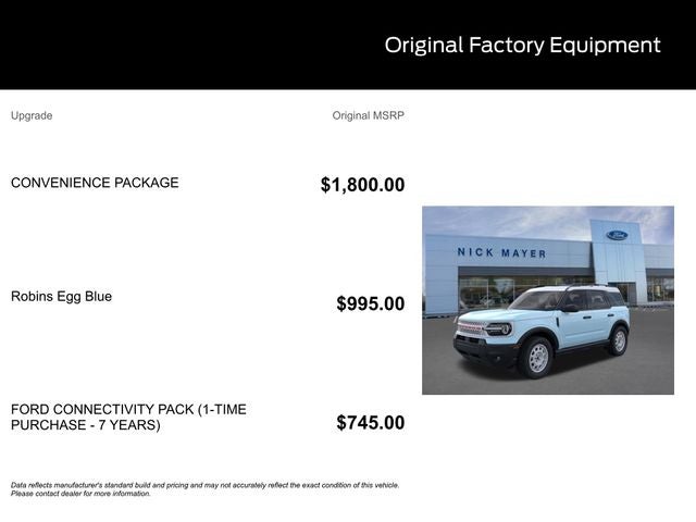 2026 Ford Bronco Sport Heritage IN-TRANSIT