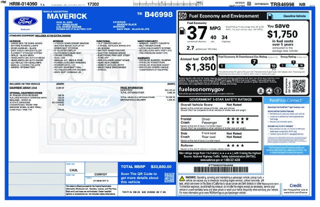 2026 Ford Maverick XL
