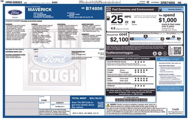 2025 Ford Maverick XL IN-TRANSIT