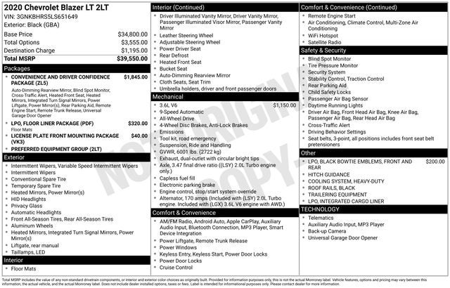 2020 Chevrolet Blazer LT