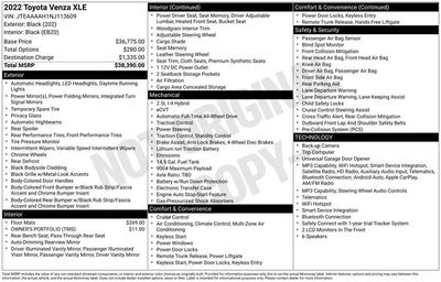 2022 Toyota Venza Base