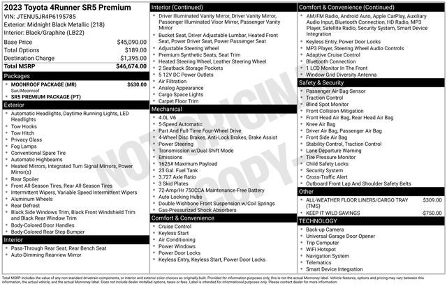 2023 Toyota 4Runner SR5 Premium