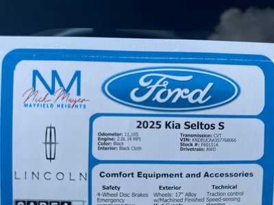 2025 Kia Seltos S