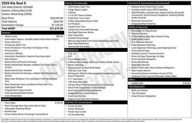 2020 Kia Soul S