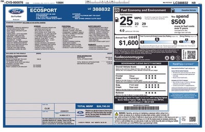 2020 Ford EcoSport SE