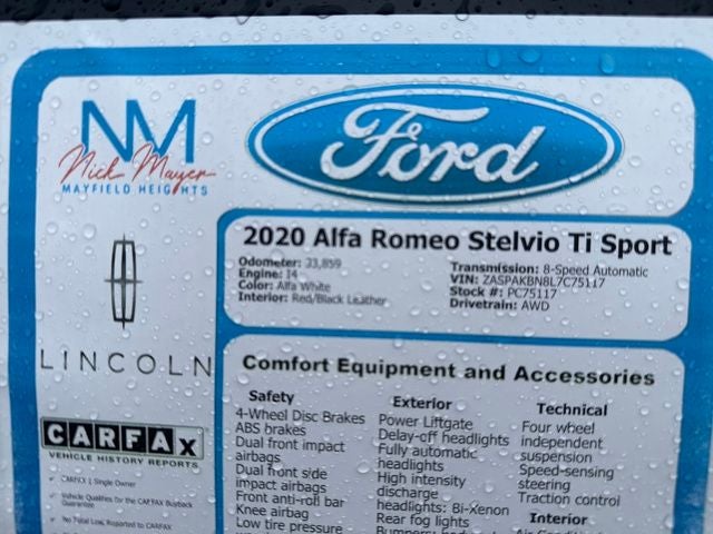 2020 Alfa Romeo Stelvio Ti Sport