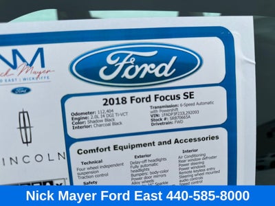 2018 Ford Focus SE