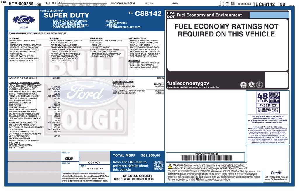 2026 Ford F-550SD XL DRW