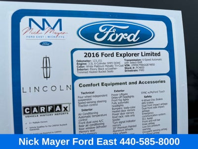 2016 Ford Explorer Limited