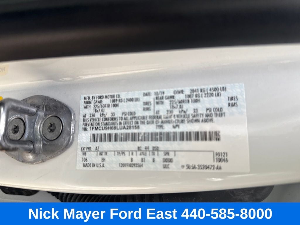 2020 Ford Escape SEL