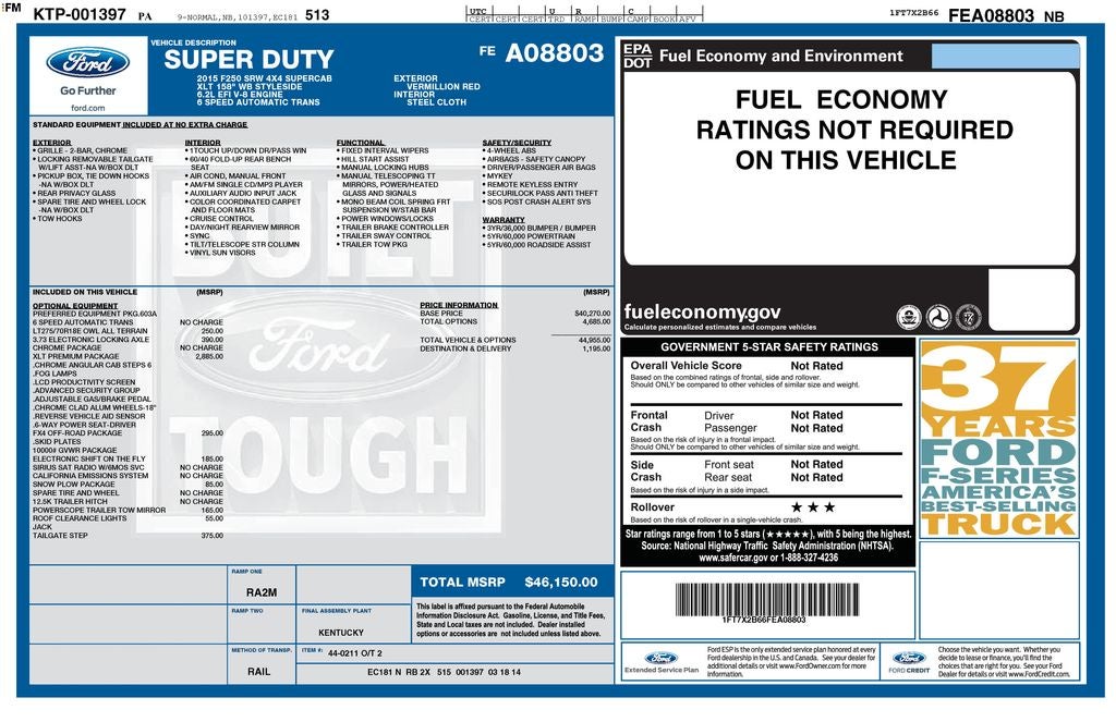 2015 Ford F-250SD XL