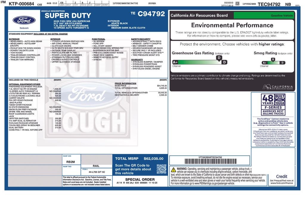 2026 Ford F-250SD XLT
