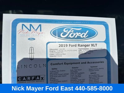 2019 Ford Ranger XLT