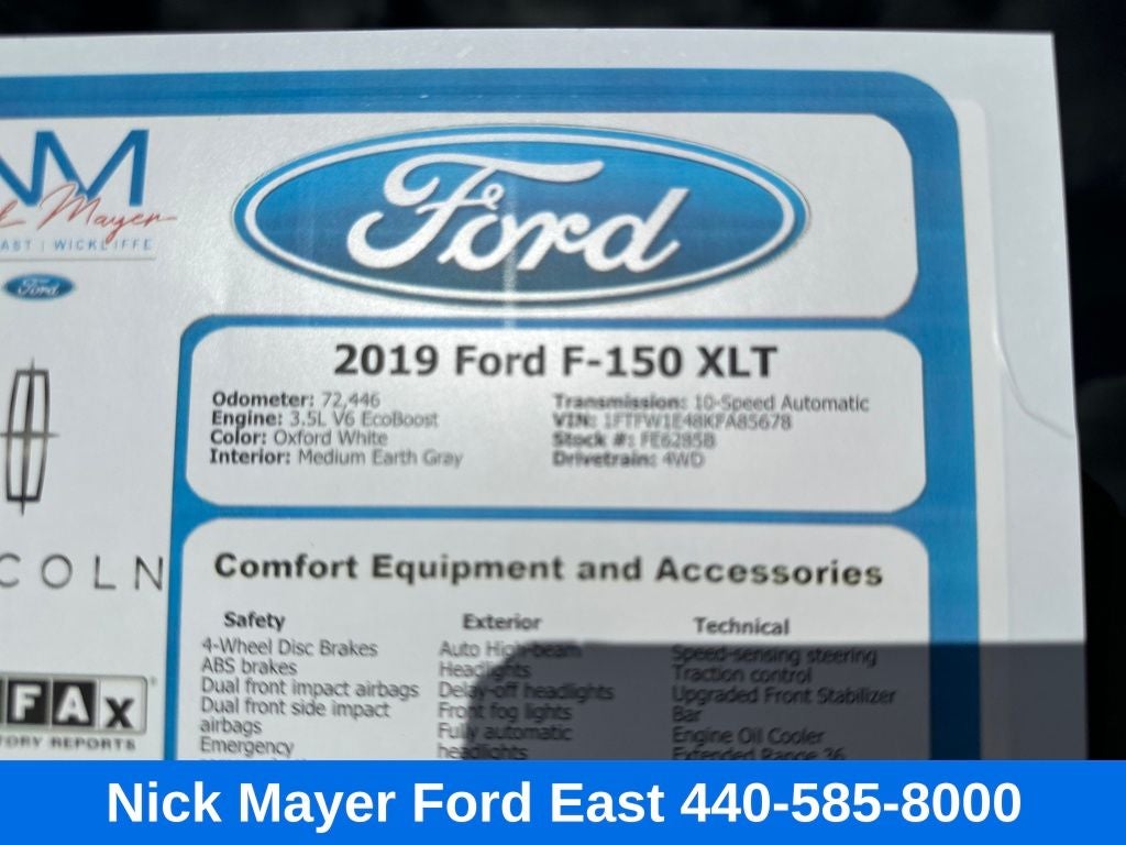 2019 Ford F-150 XLT