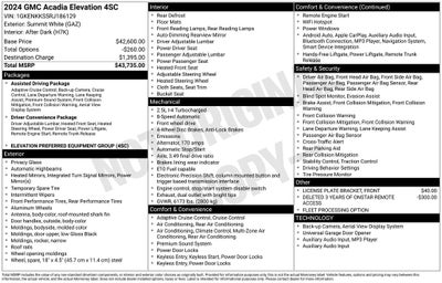 2024 GMC Acadia Elevation