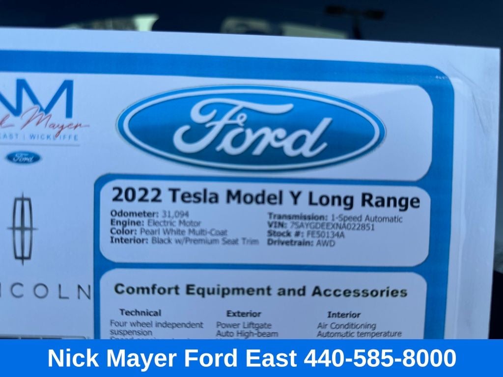 2022 Tesla Model Y Long Range