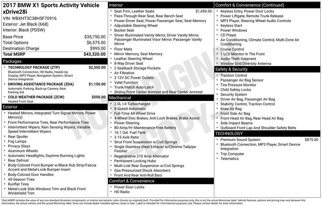 2017 BMW X1 xDrive28i