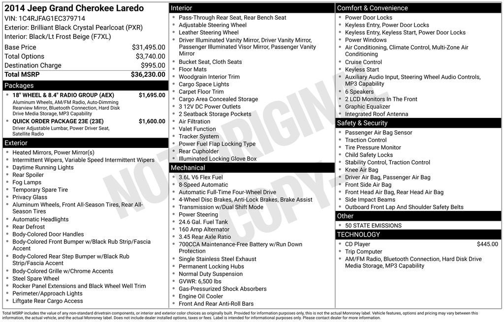 2014 Jeep Grand Cherokee Laredo