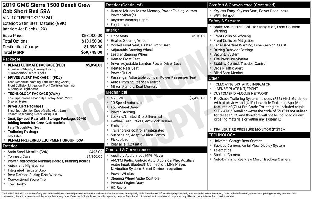 2019 GMC Sierra 1500 Denali