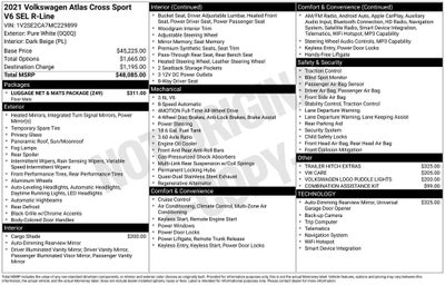 2021 Volkswagen Atlas Cross Sport 3.6L V6 SEL R-Line