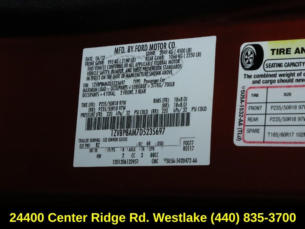 2013 Ford Mustang V6 Premium