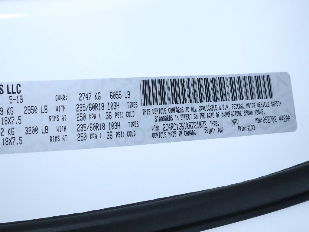 2019 Chrysler Pacifica Limited