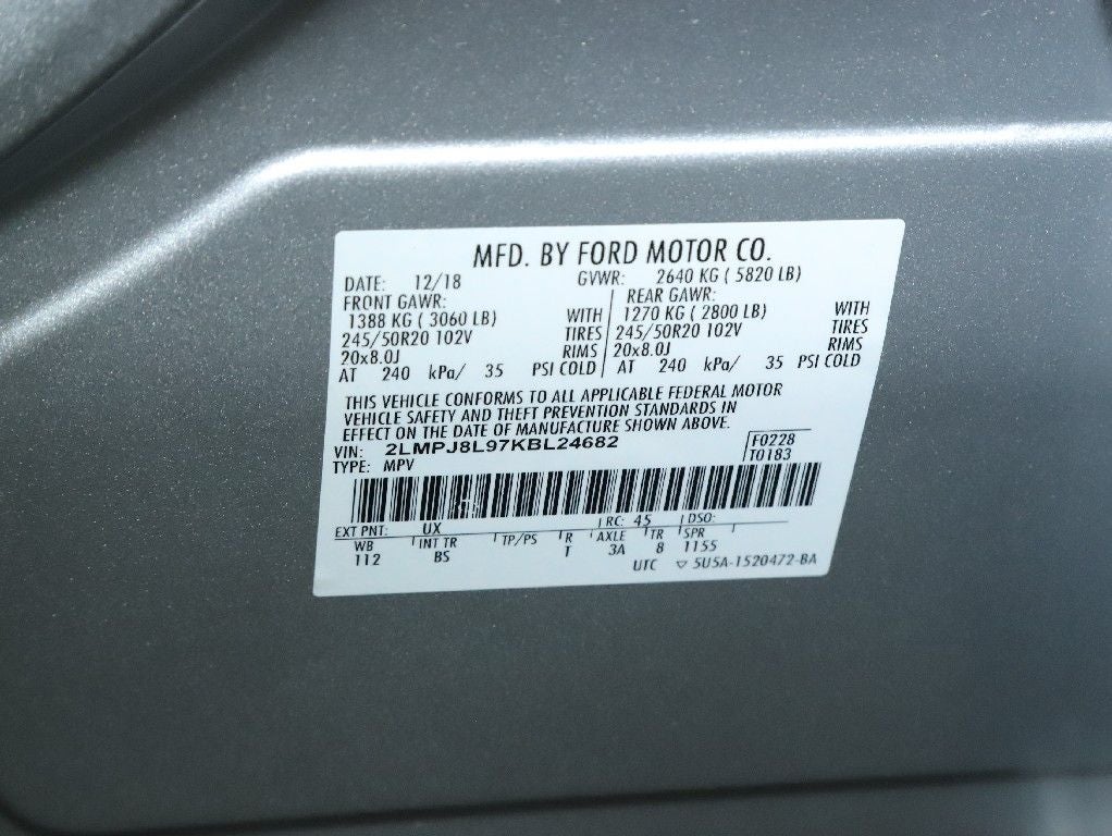 2019 Lincoln Nautilus Reserve