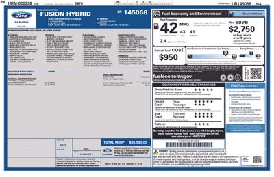 2020 Ford Fusion Hybrid Titanium
