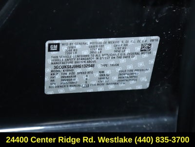 2017 Chevrolet Silverado 1500 LTZ 2LZ