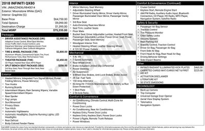 2018 INFINITI QX80 Base