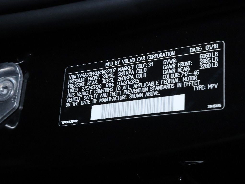 2019 Volvo XC90 T6 Momentum