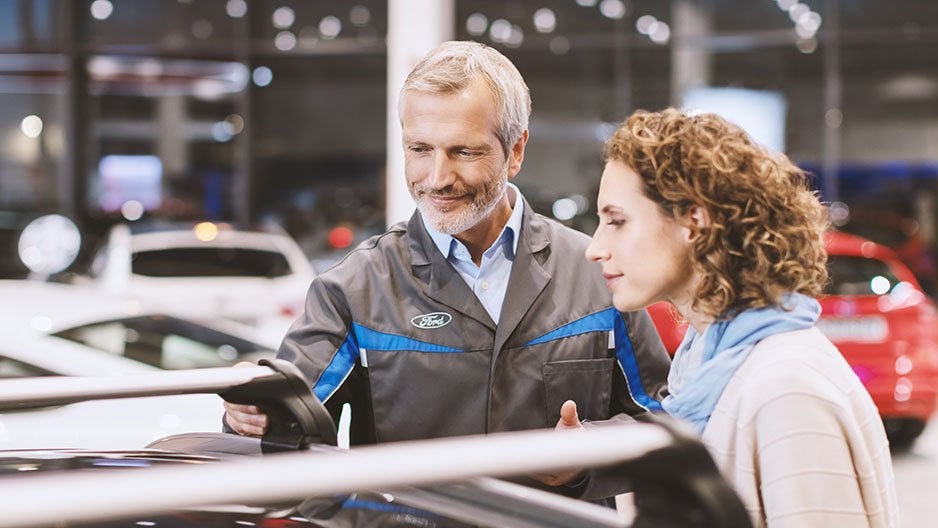 Nick Mayer Ford dealership showroom