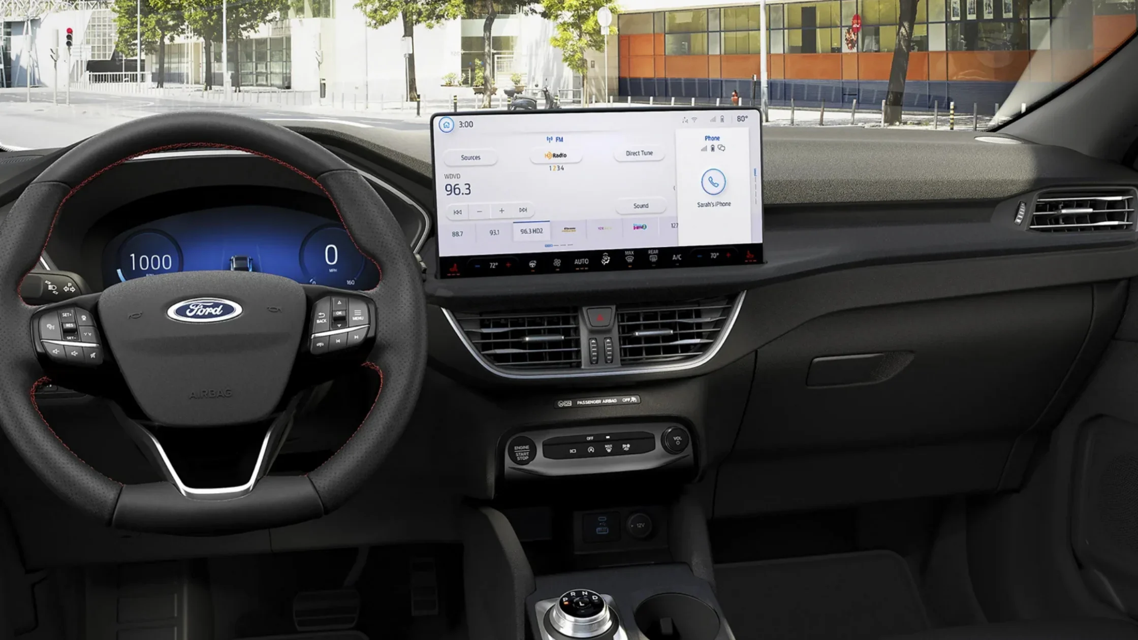 2025 Escape® interior dashboard with digital driver display and large center touchscreen.