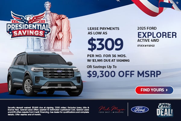 New 2025 Ford Explorer Active 4WD