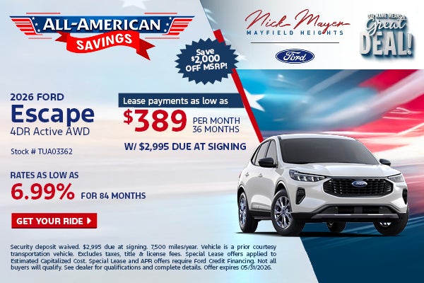 2026 Ford Escape 4DR Active AWD