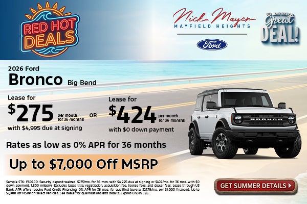 2026 Ford Bronco Big Bend