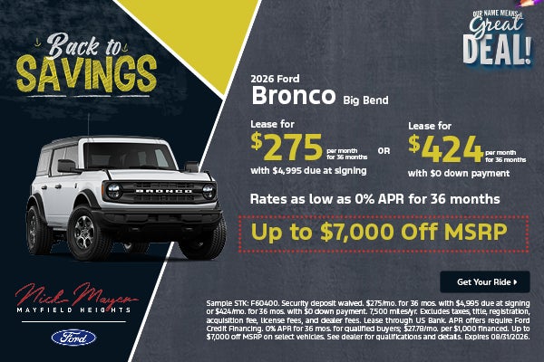 2026 Ford Bronco Big Bend